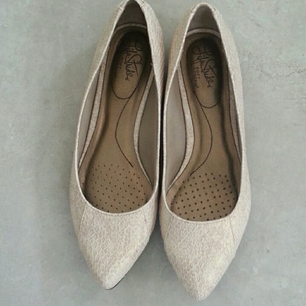 Life Stride flats with lace-up detail